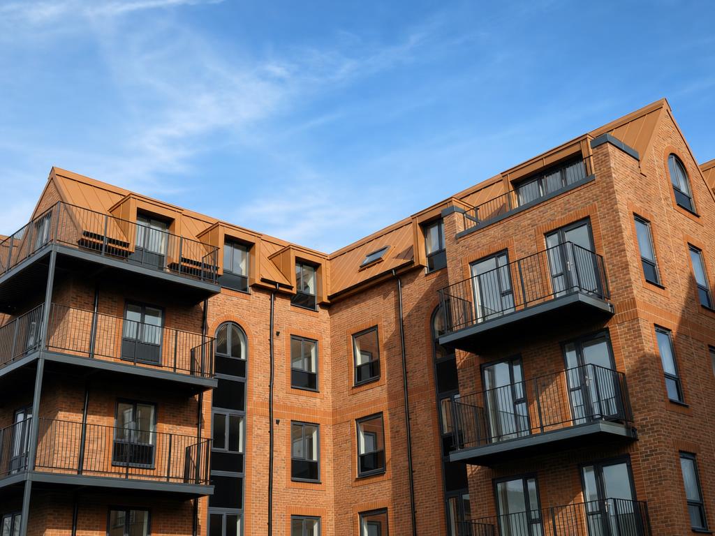 Central Park development facade showing cladding systems