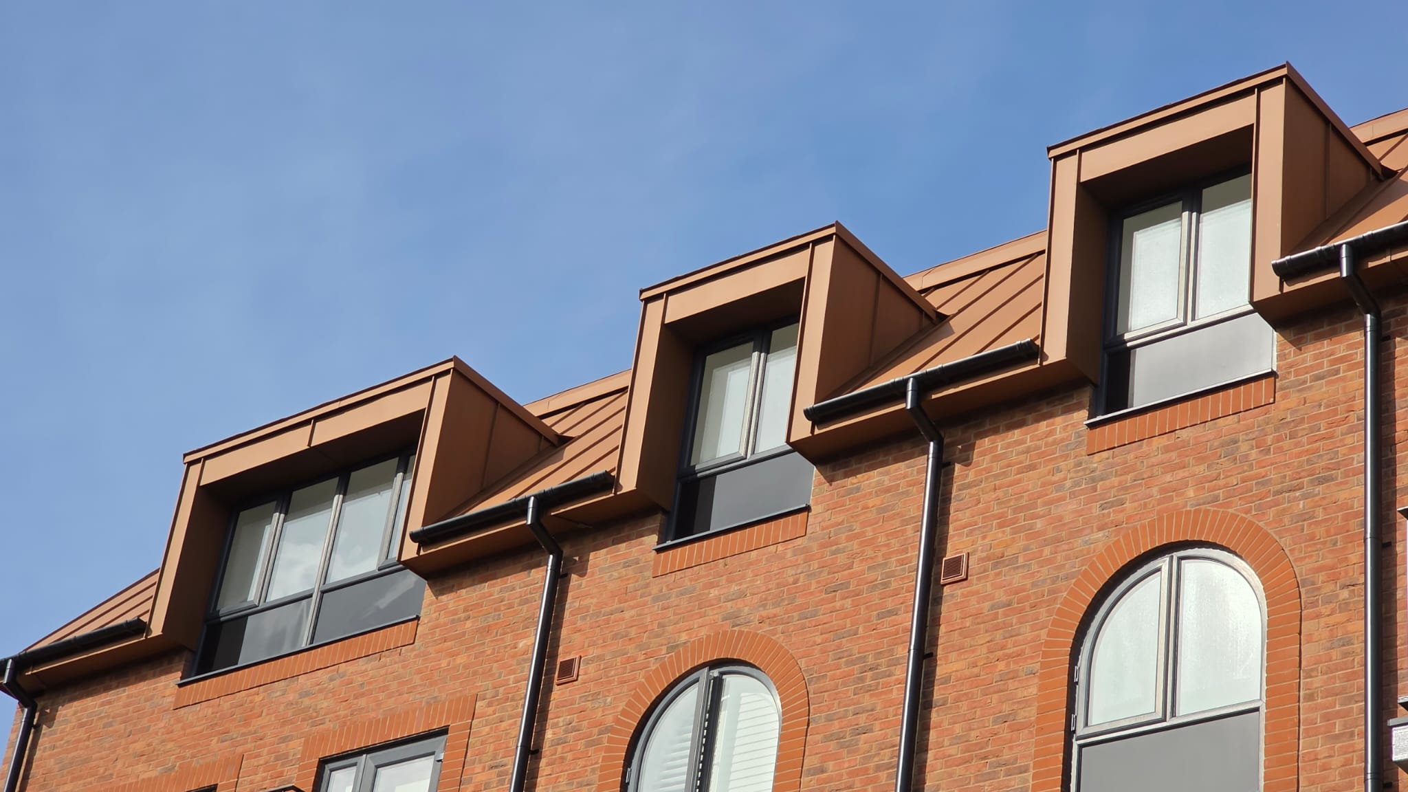West Kirby Station House warm roof and standing seam roofing
