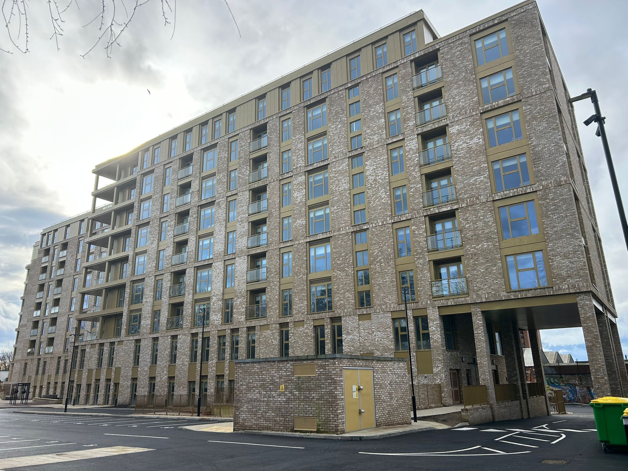 Central Park development facade showing rainscreen cladding